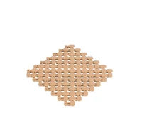 PVC Műanyag szauna lábrács Basic 20 x 20 cm, világos barna
