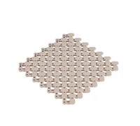 PVC Műanyag szauna lábrács Basic 20 x 20 cm, világos szürke