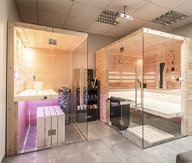 Egyedi szaunák bemutatóterem