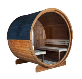 HARVIA hordó szauna KASKI 180 cm, teli üveg ablakkal