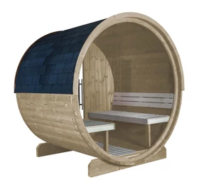 HARVIA Kuusi hordószauna 180 cm, teli üveg ablakkal