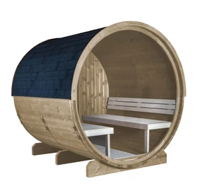 HARVIA Kuusi hordószauna 220 cm, teli üveg ablakkal