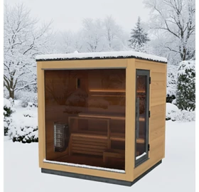 HARVIA KERTI SZAUNA KIRAMI FINVISION - HARVIA Spirit szaunakályhával és HARVIA Xenio vezérléssel