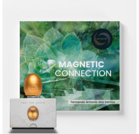 Klangei eyvo vibrációs zenelejátszó, arany, „Magnetic connection” zenei kreációval