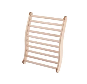 Ergonómikus háttámla natúr nyárfából, csúszásgátlóval