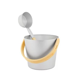 RENTO Szauna dézsa szett alumíniumból, ezüst színben, 5L