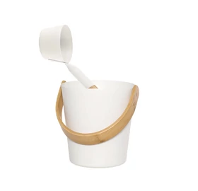 RENTO Szauna dézsa szett alumíniumból, fehér színben, 5L