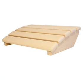 Szauna fejtámla, lekerekített, abachi fából