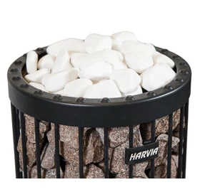 ÚJ! HARVIA dekor szaunakő hófehér 5-10 cm, 10 kg