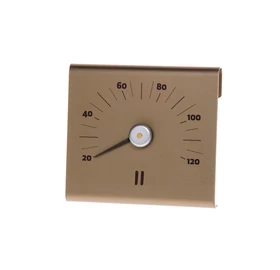 RENTO Szauna hőmérő alumíniumból, pezsgő színben