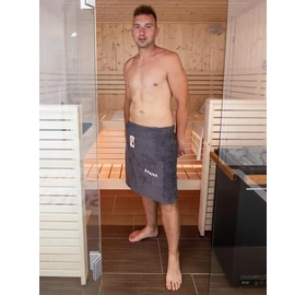 FINNSA Férfi szauna-kilt, 50cm hosszú, antracit