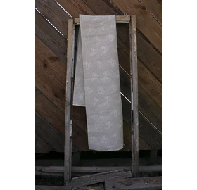 Pikkupuoti Szauna fekvőkendő 70% vászon - 30% pamut, bézs, rénszarvas mintával