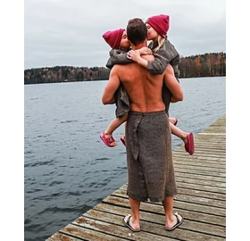 RENTO "Kenno" férfi szaunakilt, barna színben, 145 x 70 cm