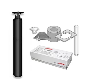 HARVIA tető kivezetésű kéményrendszer fatüzelésű szaunakályhához, fekete