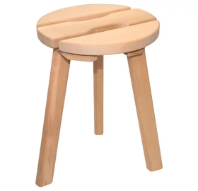 Szauna hokedli égerfából, kerek