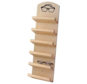 Szemüvegtartó II. fenyőfából 6 szemüveg tárolásához