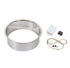 Megvilágított beépítőkeret HARVIA Cilindro kályhához, acél