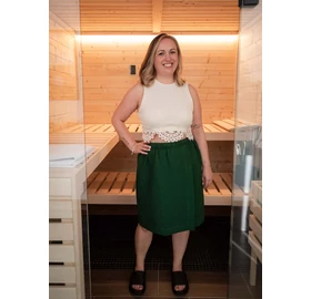 Szauna szoknya, sötét zöld