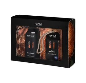 RENTO szauna ajándék szett, szaunaillat és szauna szappan, „Égő hasábfa füstös illata”