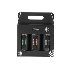 RENTO karácsonyi szauna ajándék szett, 3x400ml (karácsonyi fűszerkeverék, erdő és sarkvidéki fenyő)