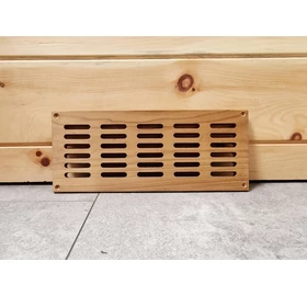 szellőző rács hőkezelt fából