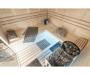 HARVIA Finnszauna Alaska Corner, 206 x 206 cm