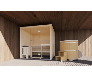 HARVIA Finnszauna Alaska View, 208 x 206 cm