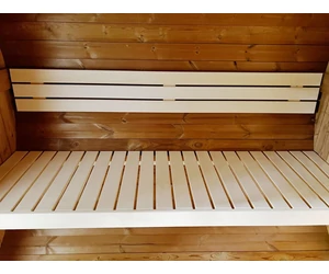 HARVIA hordó szauna KASKI 220 cm, teli üveg ablakkal