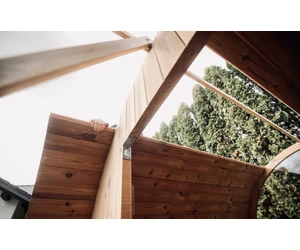 HARVIA hordó szauna KASKI 220 cm, félkör ablakkal