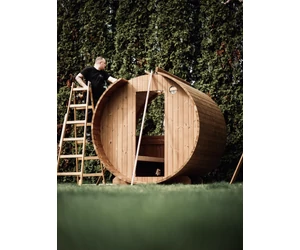 HARVIA hordó szauna KASKI 220 cm, félkör ablakkal
