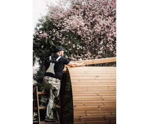 HARVIA hordó szauna KASKI 220 cm, félkör ablakkal