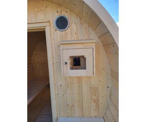 HARVIA Kuusi hordószauna 240 cm, teli hátfalas