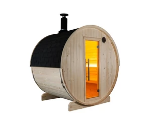 HARVIA Kuusi hordószauna 180 cm, teli hátfalas