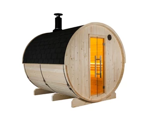 HARVIA Kuusi hordószauna 220 cm, teli hátfalas