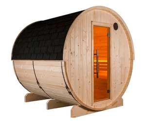 HARVIA Kuusi hordószauna 220 cm, teli hátfalas