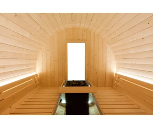 HARVIA Kuusi hordószauna 220 cm, teli hátfalas