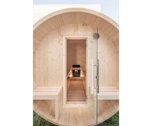 HARVIA Kuusi hordószauna 240 cm, teli hátfalas