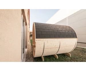 HARVIA Kuusi hordószauna 240 cm, teli hátfalas