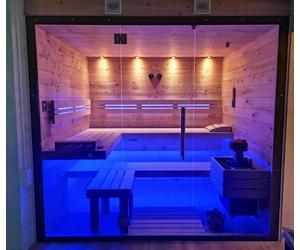 SAUNA KING finn+infra kombi szauna Rhodos 4-5 főre
