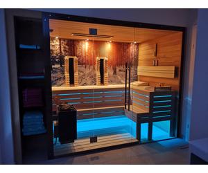 SAUNA KING finn+infra kombi szauna Rhodos 4-5 főre