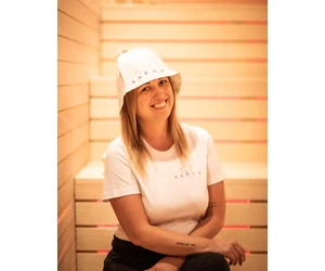 Szauna sapka, gyapjúkeverékből, ekrü