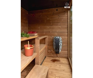 HARVIA KERTI SZAUNA KIRAMI FINVISION - HARVIA Spirit szaunakályhával és HARVIA Xenio vezérléssel