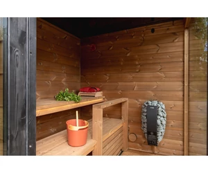 HARVIA KERTI SZAUNA KIRAMI FINVISION - HARVIA Spirit szaunakályhával és HARVIA Xenio vezérléssel