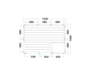 HARVIA Finnszauna Alaska Mini, 160 x 110 cm