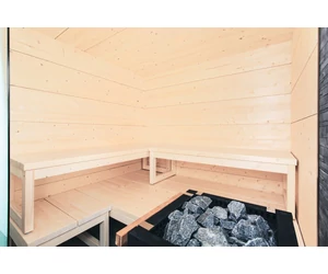HARVIA Solide Comfort luxus finnszauna, 209x186 cm