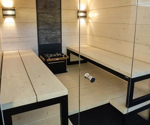 HARVIA Solide Grand luxus finnszauna, 209x214 cm