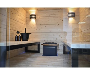 HARVIA Solide Grand luxus finnszauna, 209x214 cm