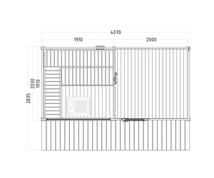 HARVIA kerti szauna Scala Large, 459 x 313 x 272cm