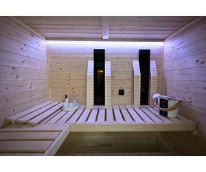 HARVIA Family Medium Prémium, finn- és infraszauna, 196x159cm