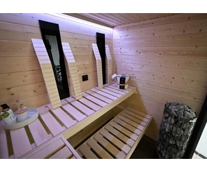 HARVIA Family Medium Prémium, finn- és infraszauna, 196x159cm